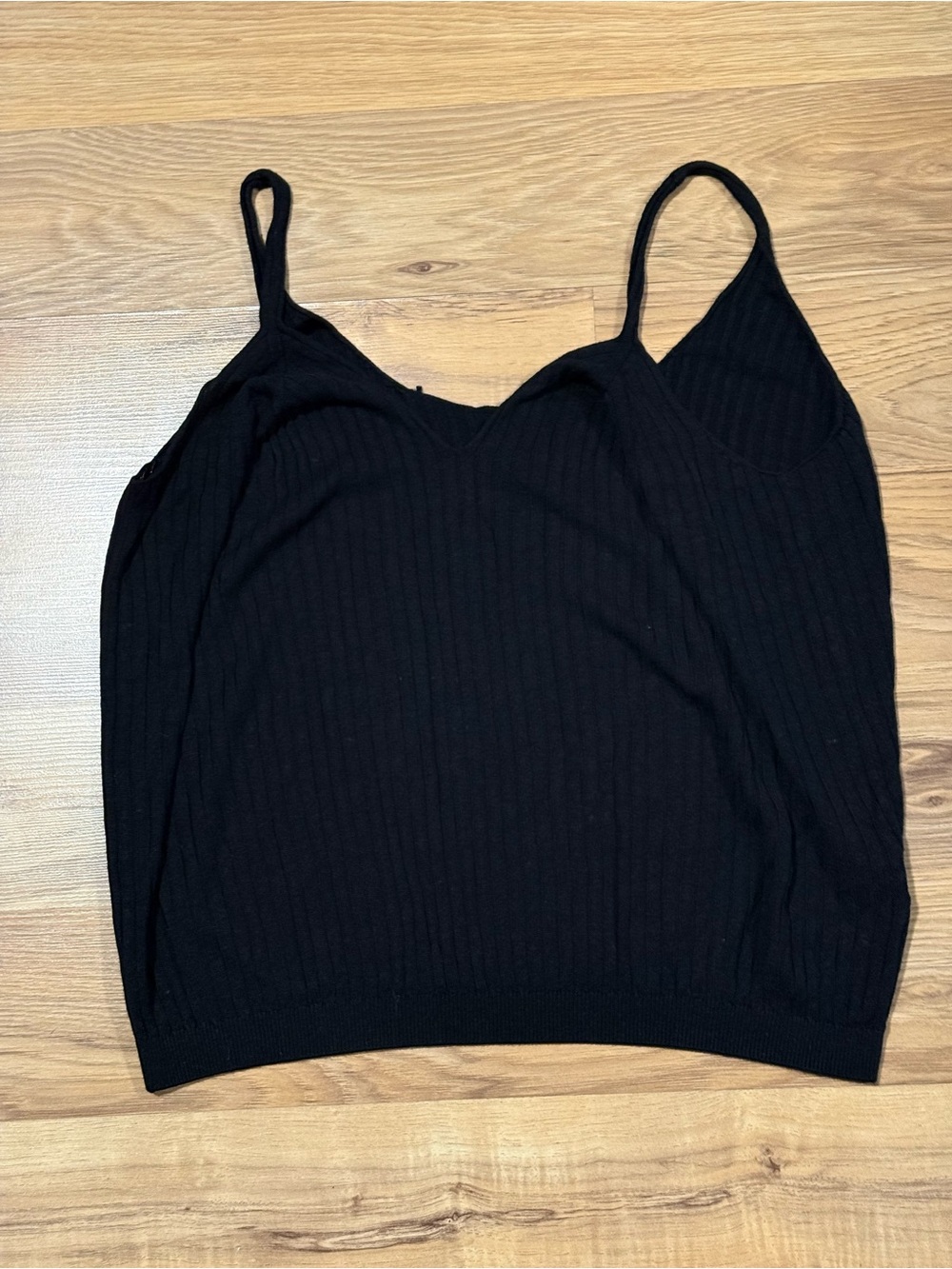 10 Items for $20: Anthropologie Black Ribbed Knit Camisole
